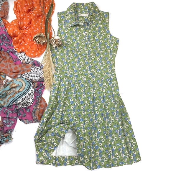 Tory Burch Dresses & Skirts - Tory Burch Floral Multi-colored Sleeveless Pleated Travel Dress. Sz S